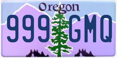 OR license plate 999GMQ