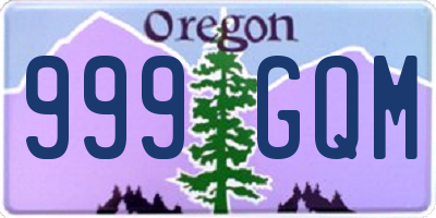 OR license plate 999GQM