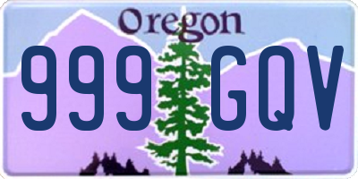 OR license plate 999GQV