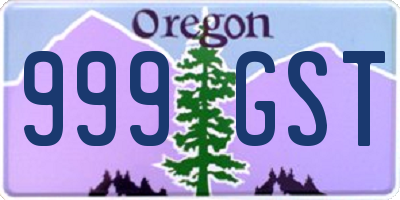 OR license plate 999GST