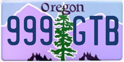 OR license plate 999GTB
