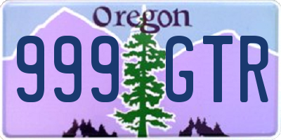 OR license plate 999GTR