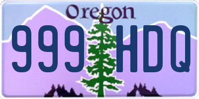 OR license plate 999HDQ