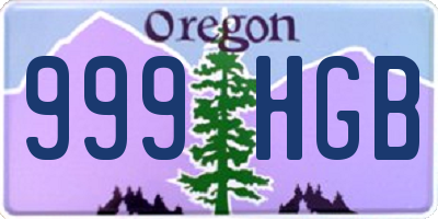 OR license plate 999HGB