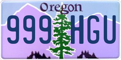 OR license plate 999HGU