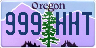 OR license plate 999HHT