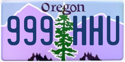 OR license plate 999HHU