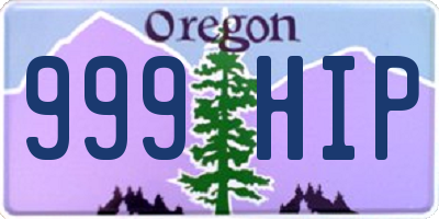 OR license plate 999HIP