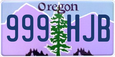 OR license plate 999HJB