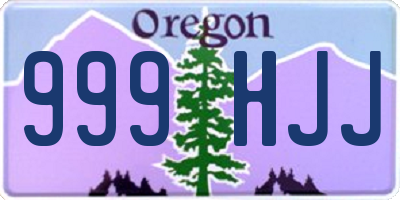 OR license plate 999HJJ