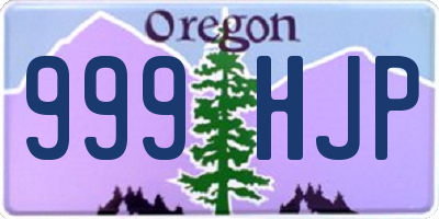 OR license plate 999HJP