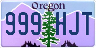 OR license plate 999HJT