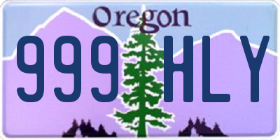 OR license plate 999HLY