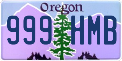 OR license plate 999HMB