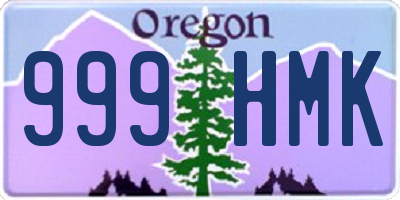 OR license plate 999HMK