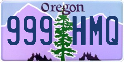 OR license plate 999HMQ