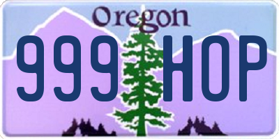 OR license plate 999HOP