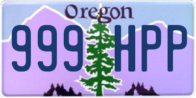 OR license plate 999HPP