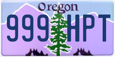 OR license plate 999HPT