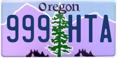 OR license plate 999HTA