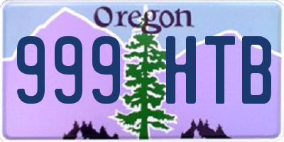 OR license plate 999HTB