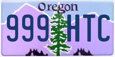 OR license plate 999HTC