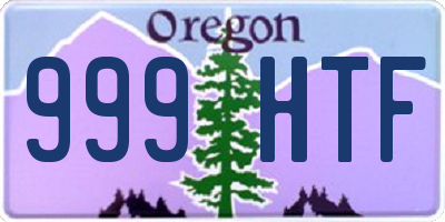 OR license plate 999HTF