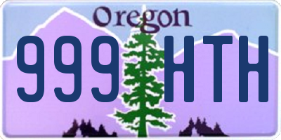 OR license plate 999HTH