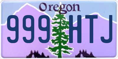 OR license plate 999HTJ