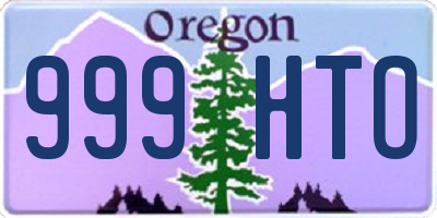 OR license plate 999HTO