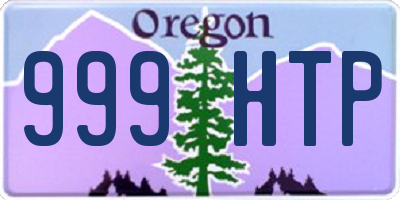 OR license plate 999HTP