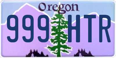 OR license plate 999HTR