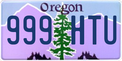 OR license plate 999HTU