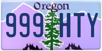 OR license plate 999HTY