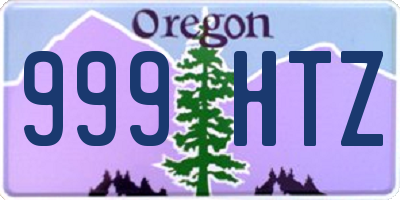 OR license plate 999HTZ