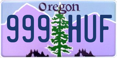 OR license plate 999HUF