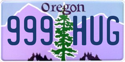 OR license plate 999HUG