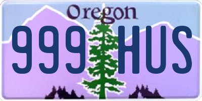 OR license plate 999HUS