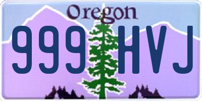 OR license plate 999HVJ