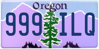 OR license plate 999ILQ