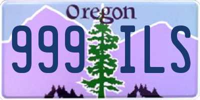 OR license plate 999ILS