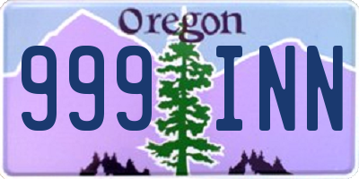 OR license plate 999INN