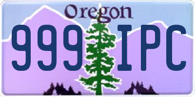 OR license plate 999IPC