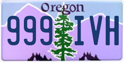 OR license plate 999IVH