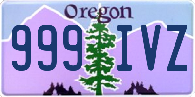 OR license plate 999IVZ