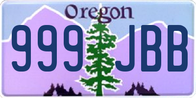 OR license plate 999JBB