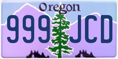 OR license plate 999JCD