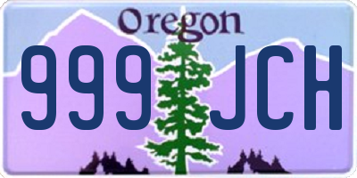 OR license plate 999JCH