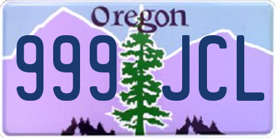 OR license plate 999JCL