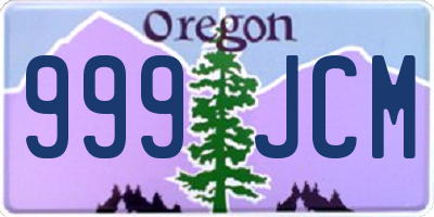 OR license plate 999JCM